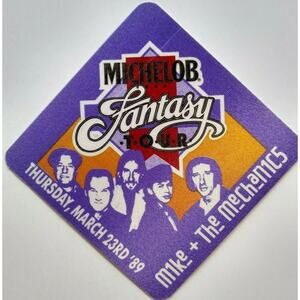 Mike And The Mechanics Band Photo Backstage Pass Tour Original Pop Rock 1989